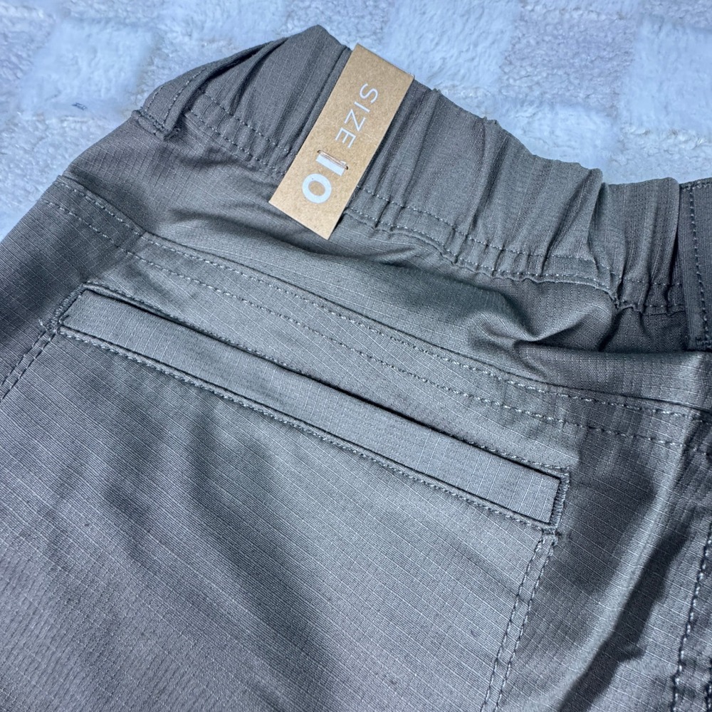 Prana Double Peak Pant Womens 10 Mud Brown Cargo Mid Rise Lightweight NWT - Picture 13 of 15
